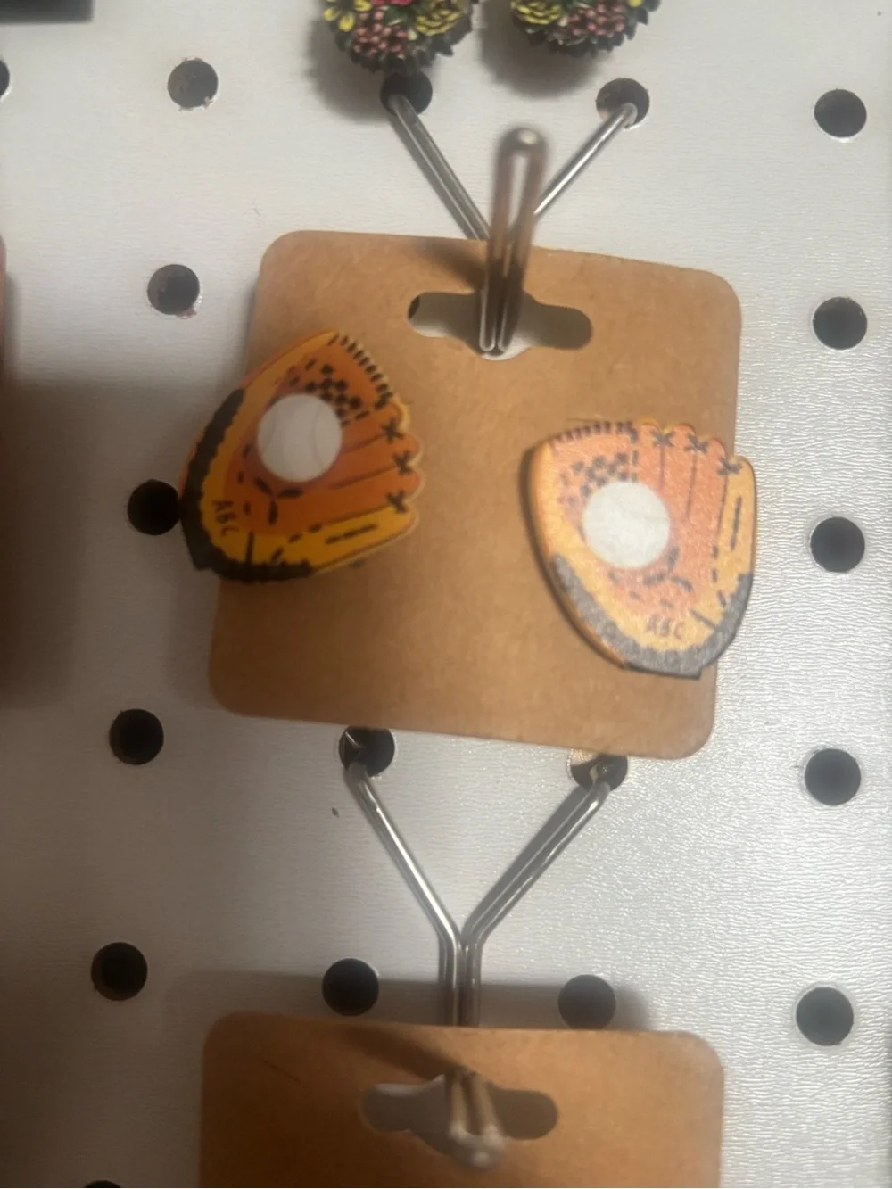 Baseball Glove Stud Earrings